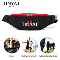 Nylon Canvas Waist Bag Waterproof Outdoor Sports Running Cycling Chest Pack