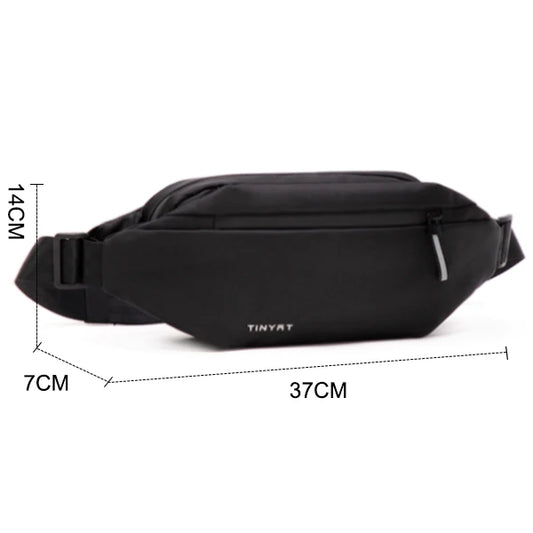 Men's PU Waist Bag Waterproof Sports Fanny Pack Anti Theft Belt Pouch