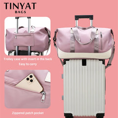 Large Waterproof Duffle Gym Luggage Bag for Women