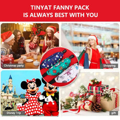 Winter Waist bag Pack Purse Women Christams Casual Large Phone Belt Bag