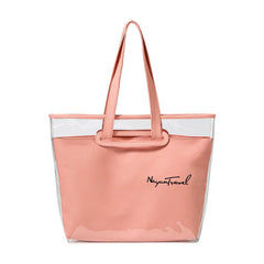 Clear PVC Shoulder Bag Transparent Waterproof Mother HandBag