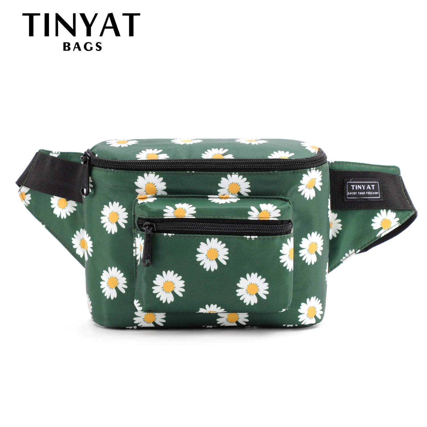 Women Daisy Waist Pack Bag Canvas Belt Casual Pouch