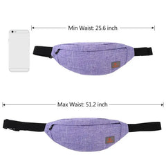 Women Waist Bag Female Belt Bag Pack Girl Canvas Casual Fanny Pack Red