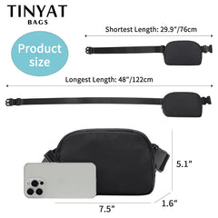 Waist Bag Pack Shoulder Fanny Pack Large Phone Money Sports Belt Bag Pouch