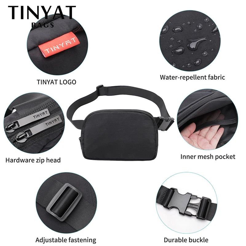 Waist Bag Pack Shoulder Fanny Pack Large Phone Money Sports Belt Bag Pouch