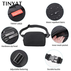 Waist Bag Pack Shoulder Fanny Pack Large Phone Money Sports Belt Bag Pouch