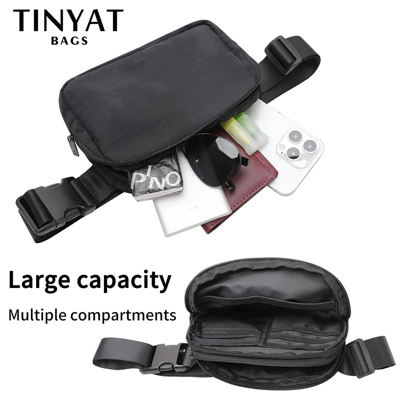 Waist Bag Pack Shoulder Fanny Pack Large Phone Money Sports Belt Bag Pouch