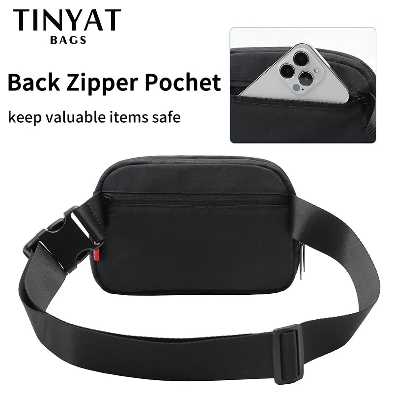 Waist Bag Pack Shoulder Fanny Pack Large Phone Money Sports Belt Bag Pouch