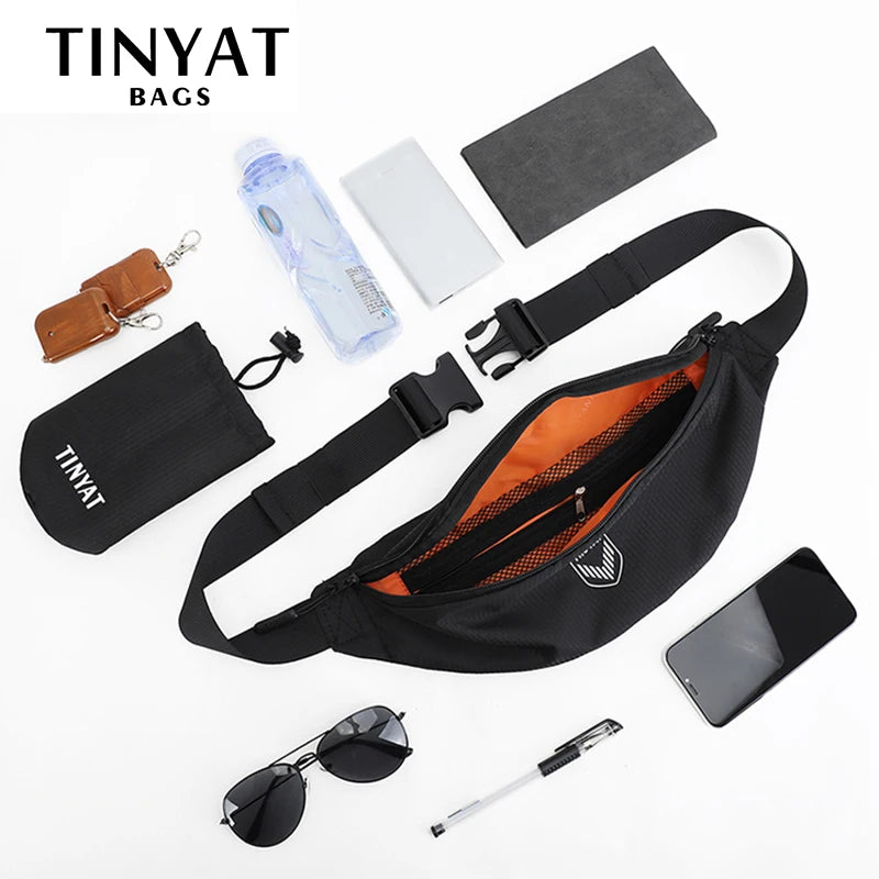 Men's Waist Bag Pack Light Women Belt Bag Foldable Sports Fanny Bag