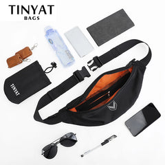 Men's Waist Bag Pack Light Women Belt Bag Foldable Sports Fanny Bag