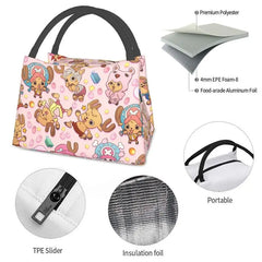 Tony Chopper Lunch Bag Insulated Japanese Cartoon Anime Reusable