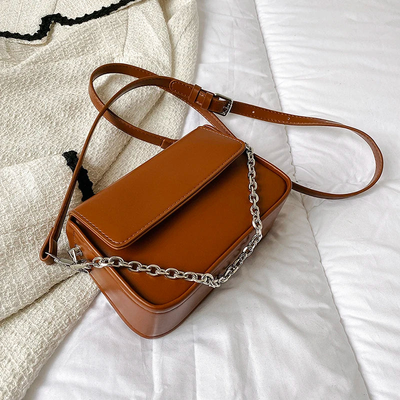 Women's Cross Body Evening Bag with Buckle Strape Shoulder