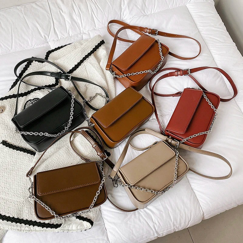Women's Cross Body Evening Bag with Buckle Strape Shoulder