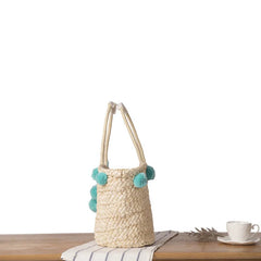 Summer Style Straw Shoulder Bag Handwoven Tote C13