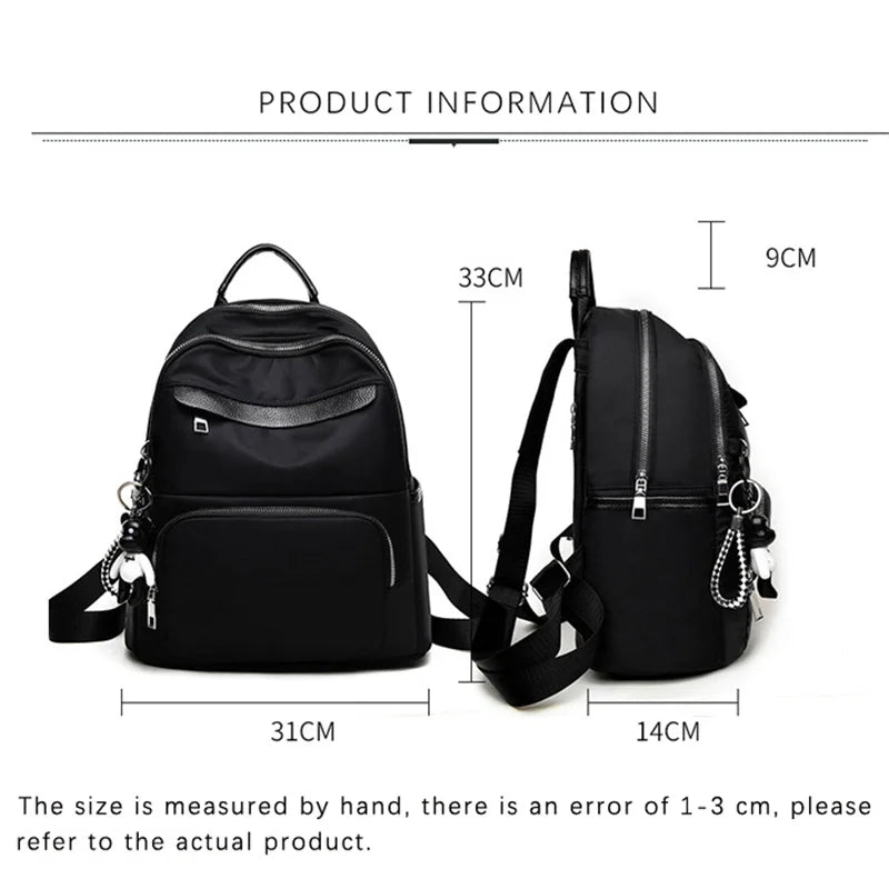 Casual Outdoor Woman Backpack Oxford High School Student Teenage Girl Book Bags