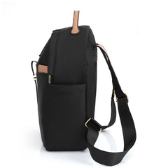 Middle School Bag Teenage Girls Student Contrast Nylon Women Backpacks