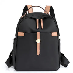 Middle School Bag Teenage Girls Student Contrast Nylon Women Backpacks