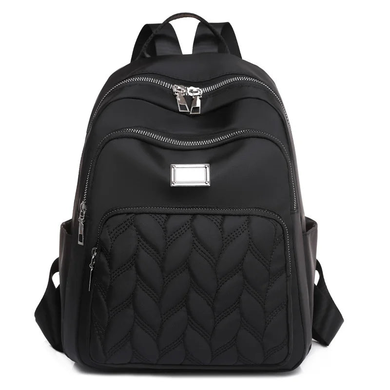 Women Backpacks Ladies Oxford High School Bookbags Solid Travel Outdoor Bags