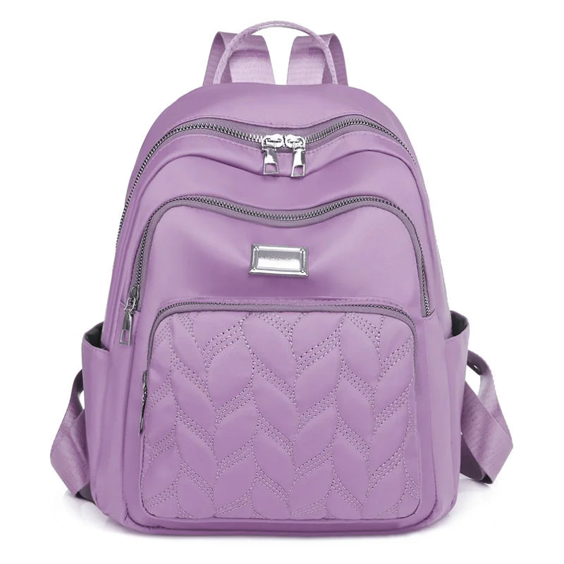 Women Backpacks Ladies Oxford High School Bookbags Solid Travel Outdoor Bags