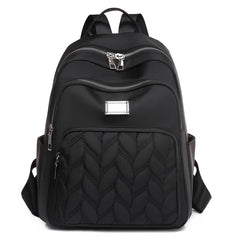 Women Backpacks Ladies Oxford High School Bookbags Solid Travel Outdoor Bags