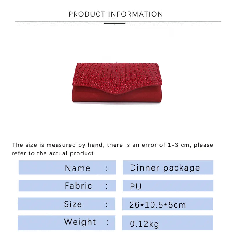 Elegance Evening Bags Wedding Diamonds Clutch Bags