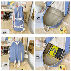 Waterproof School Backpack for Women Teenager Lady College Laptop Bag