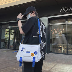 Nylon Messenger Bag for Men and Women
