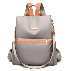 Anti-theft Backpack Woman Oxford Contrast Female Shoulder Bags