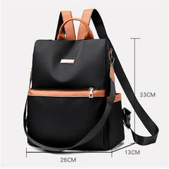 Anti-theft Backpack Woman Oxford Contrast Female Shoulder Bags