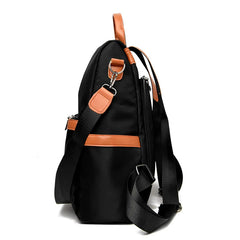 Anti-theft Backpack Woman Oxford Contrast Female Shoulder Bags
