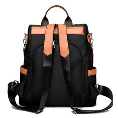 Anti-theft Backpack Woman Oxford Contrast Female Shoulder Bags