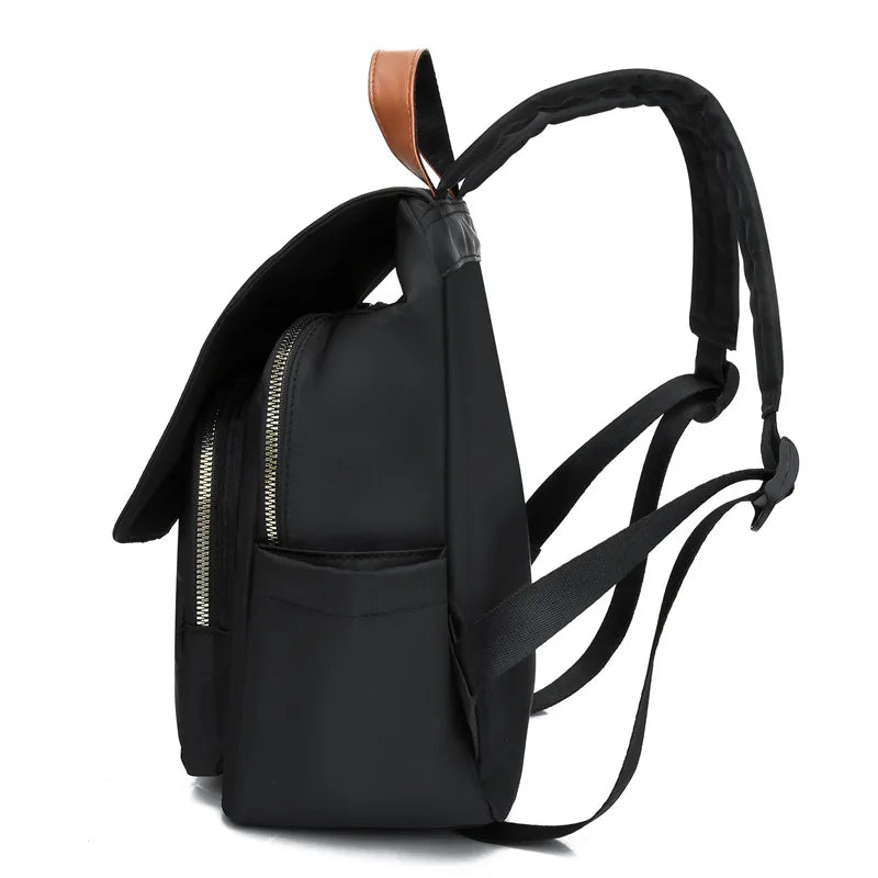 Anti-theft Backpack Women Casual College Students Schoolbags Female Oxford