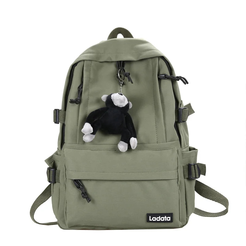 Nylon Shoulder Bag Large Capacity Waterproof Zipper Bag