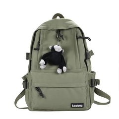 Nylon Shoulder Bag Large Capacity Waterproof Zipper Bag