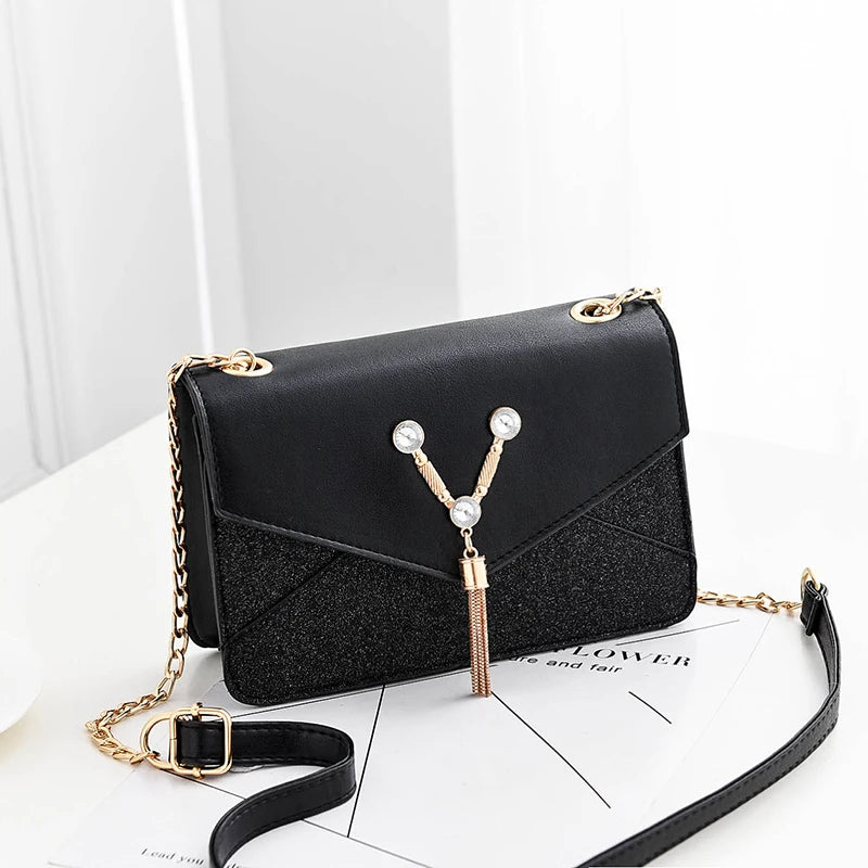 Tide Handbags Ladies Rhombus Shoulder Bag