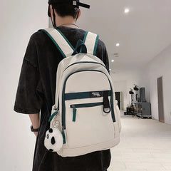College Student Backpack Female High School Student Computer School Bag Travel B