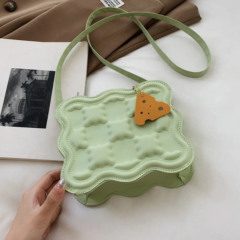 Cookie Shoulder Bags Female Summer Leather Women Crossbody Bags