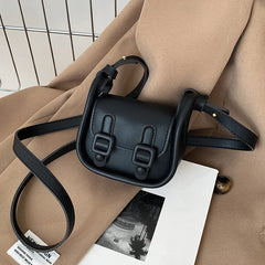Women Shoulder Bag Small PU Leather Lady Crossbody Bag Vintage Flap Buckle