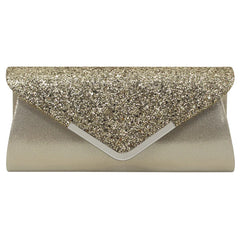 Glitter Pu Ladies Hasp Clutch Bag Prom Female Shoulder Crossbody Bag