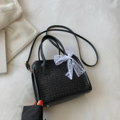Straw Crossbody Bag for Women Large Capacity Tote Summer Purse Handbag