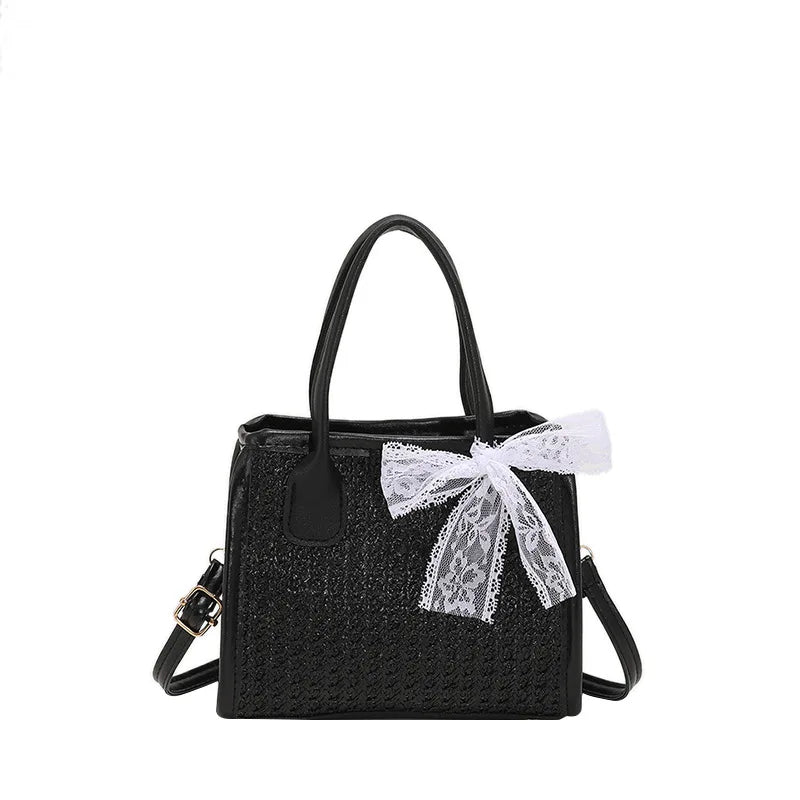 Straw Crossbody Bag for Women Large Capacity Tote Summer Purse Handbag