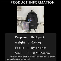 Japanese Campus Style School Bag Woman Large Capacity Travel Women Backpack