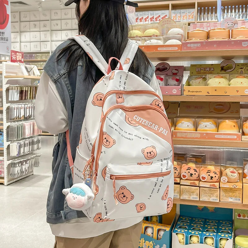Nylon Female Backpacks Women School Bags Large Capacity Ladies Travel Bags