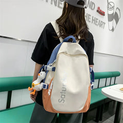 Nylon Backpacks College Students Schoolbags Unisex Sports Casual Bags
