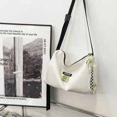 Nylon Women Shoulders Bag Casual College Student Ladies Satchel Unisex Men