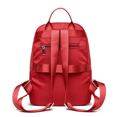 Oxford Elegance Ladies Backpack Metal Zipper Small Stylish Hiking Travel