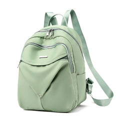 Oxford Elegance Ladies Backpack Metal Zipper Small Stylish Hiking Travel