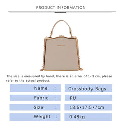 PU Crossbody Bags for Woman Leather Square Female Shoulder Bag Ladies Handbag