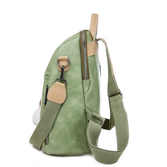 Green Mini Backpack Outdoor Travel Waterproof Lady Shoulder Bag
