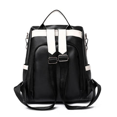 Anti-theft PU Leather Women Backpack - School Travel Girls Bag